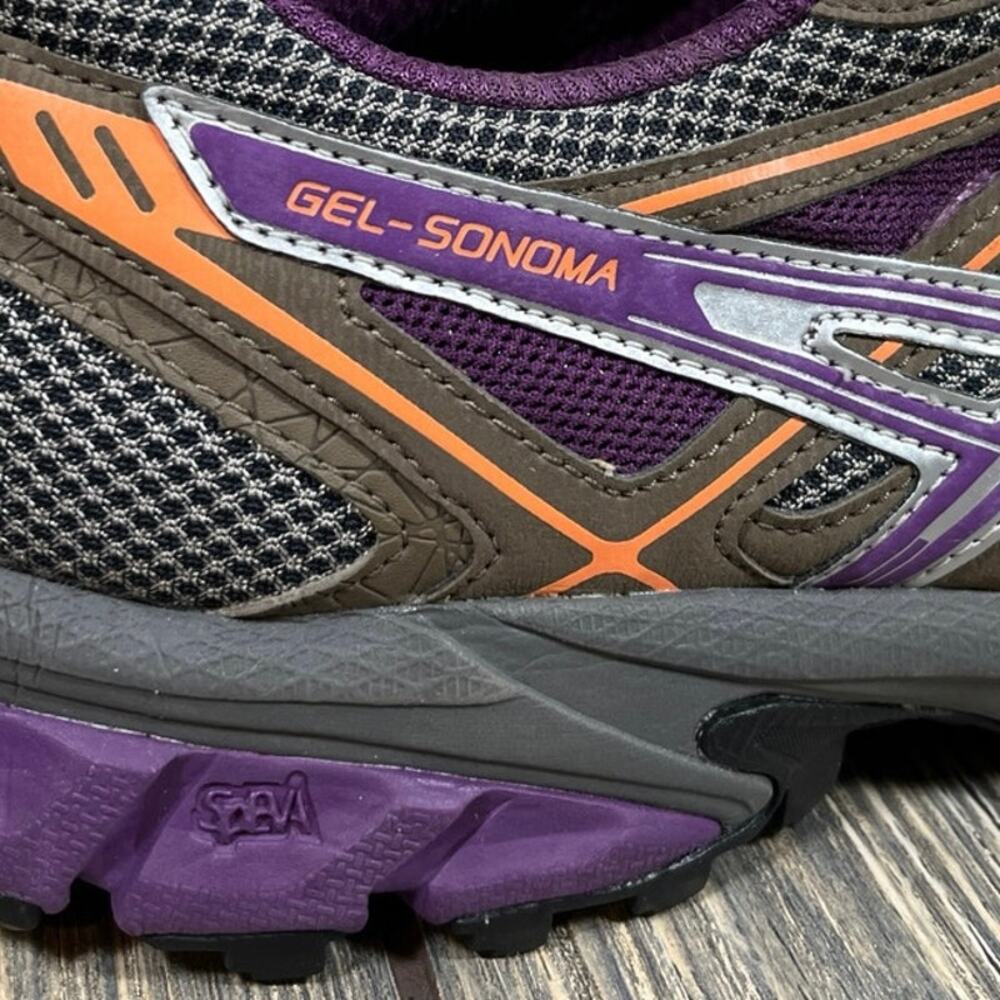 Asics Gel Sonoma Women Trail Running Jogging Shoes Sneakers Green Purple Sz 8.5 - Picture 9 of 9
